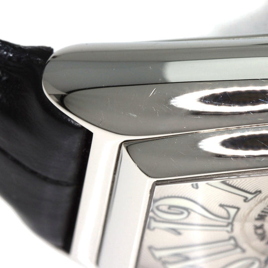 FRANCK MULLER Watches Mechanical Automatic 8002LSC Stainless Steel, Leather Silver Conquistador Silver dial Women Used Authentic