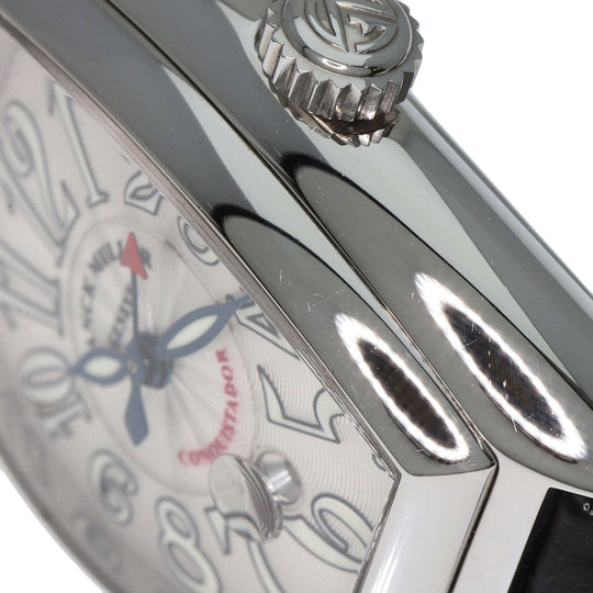 FRANCK MULLER Watches Mechanical Automatic 8002LSC Stainless Steel, Leather Silver Conquistador Silver dial Women Used Authentic