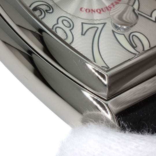 FRANCK MULLER Watches Mechanical Automatic 8002LSC Stainless Steel, Leather Silver Conquistador Silver dial Women Used Authentic