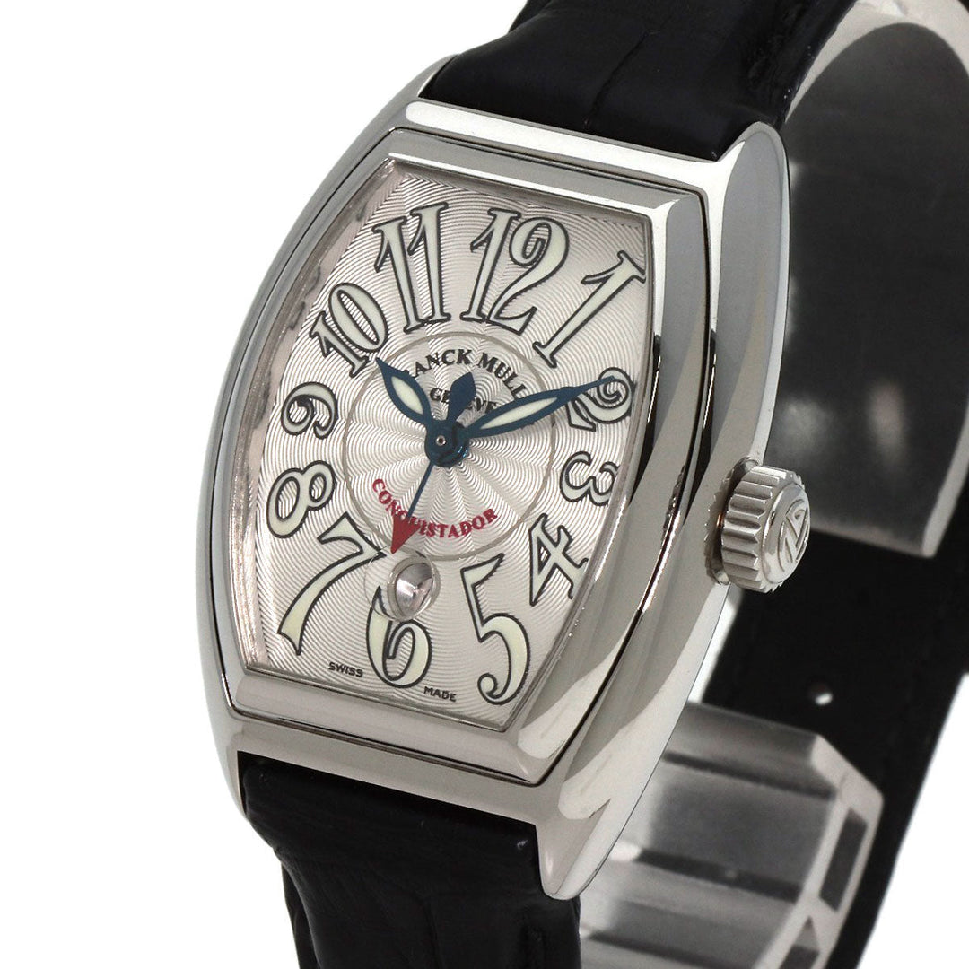 FRANCK MULLER Watches Mechanical Automatic 8002LSC Stainless Steel, Leather Silver Conquistador Silver dial Women Used Authentic