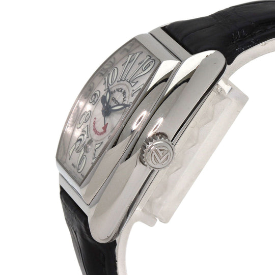 FRANCK MULLER Watches Mechanical Automatic 8002LSC Stainless Steel, Leather Silver Conquistador Silver dial Women Used Authentic
