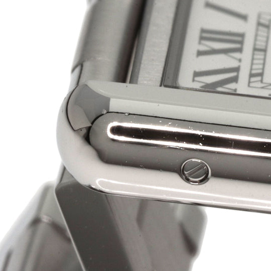 CARTIER Watches Quartz W5200013 Stainless Steel , Stainless Steel Silver Tank solo SM Silver dial Women Used Authentic