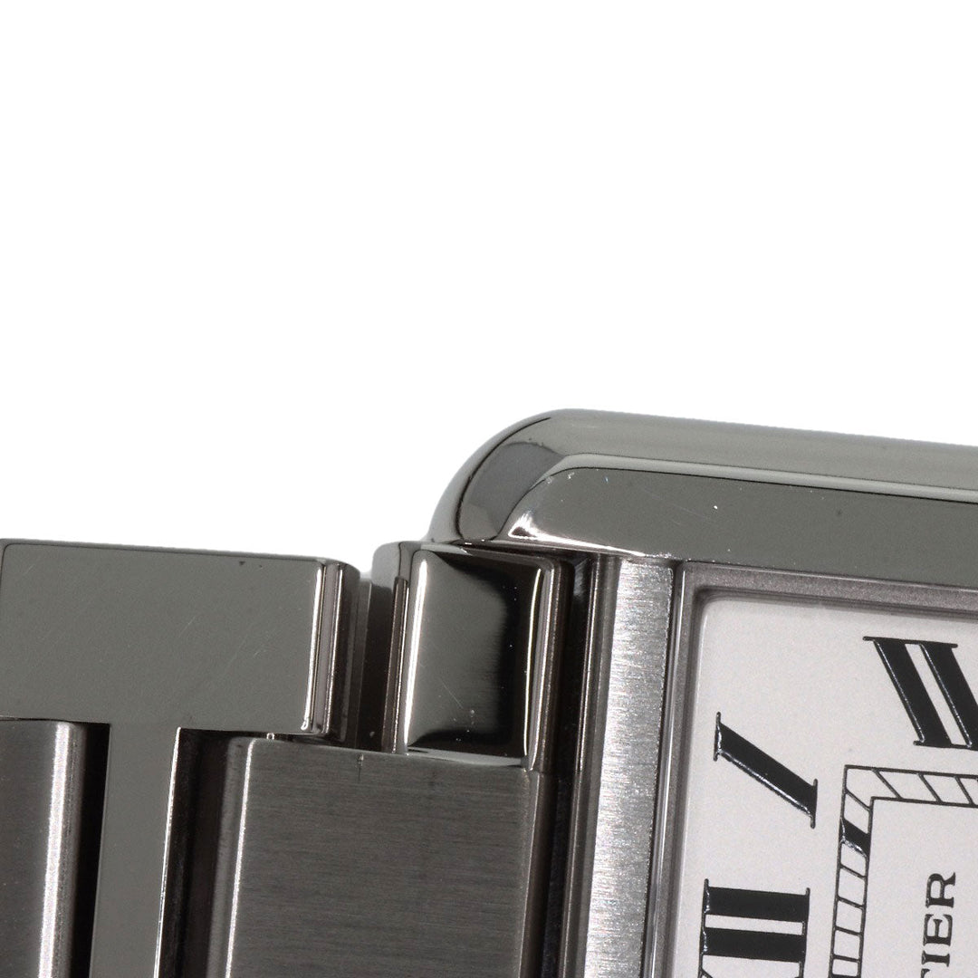 CARTIER Watches Quartz W5200013 Stainless Steel , Stainless Steel Silver Tank solo SM Silver dial Women Used Authentic