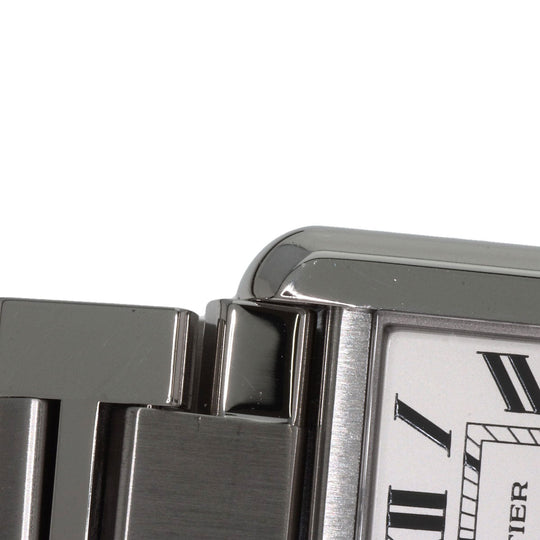 CARTIER Watches Quartz W5200013 Stainless Steel , Stainless Steel Silver Tank solo SM Silver dial Women Used Authentic