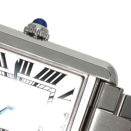 CARTIER Watches Quartz W5200013 Stainless Steel , Stainless Steel Silver Tank solo SM Silver dial Women Used Authentic
