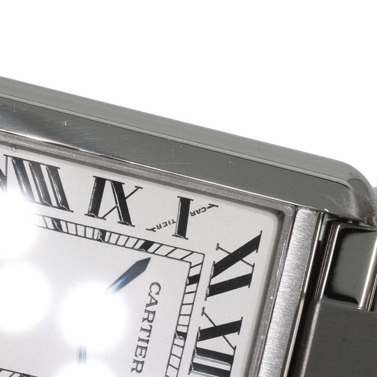 CARTIER Watches Quartz W5200013 Stainless Steel , Stainless Steel Silver Tank solo SM Silver dial Women Used Authentic