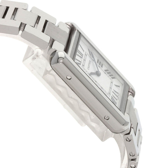 CARTIER Watches Quartz W5200013 Stainless Steel , Stainless Steel Silver Tank solo SM Silver dial Women Used Authentic
