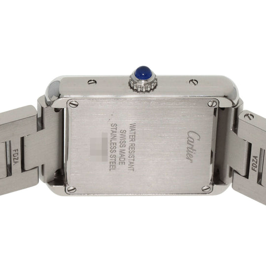 CARTIER Watches Quartz W5200013 Stainless Steel , Stainless Steel Silver Tank solo SM Silver dial Women Used Authentic
