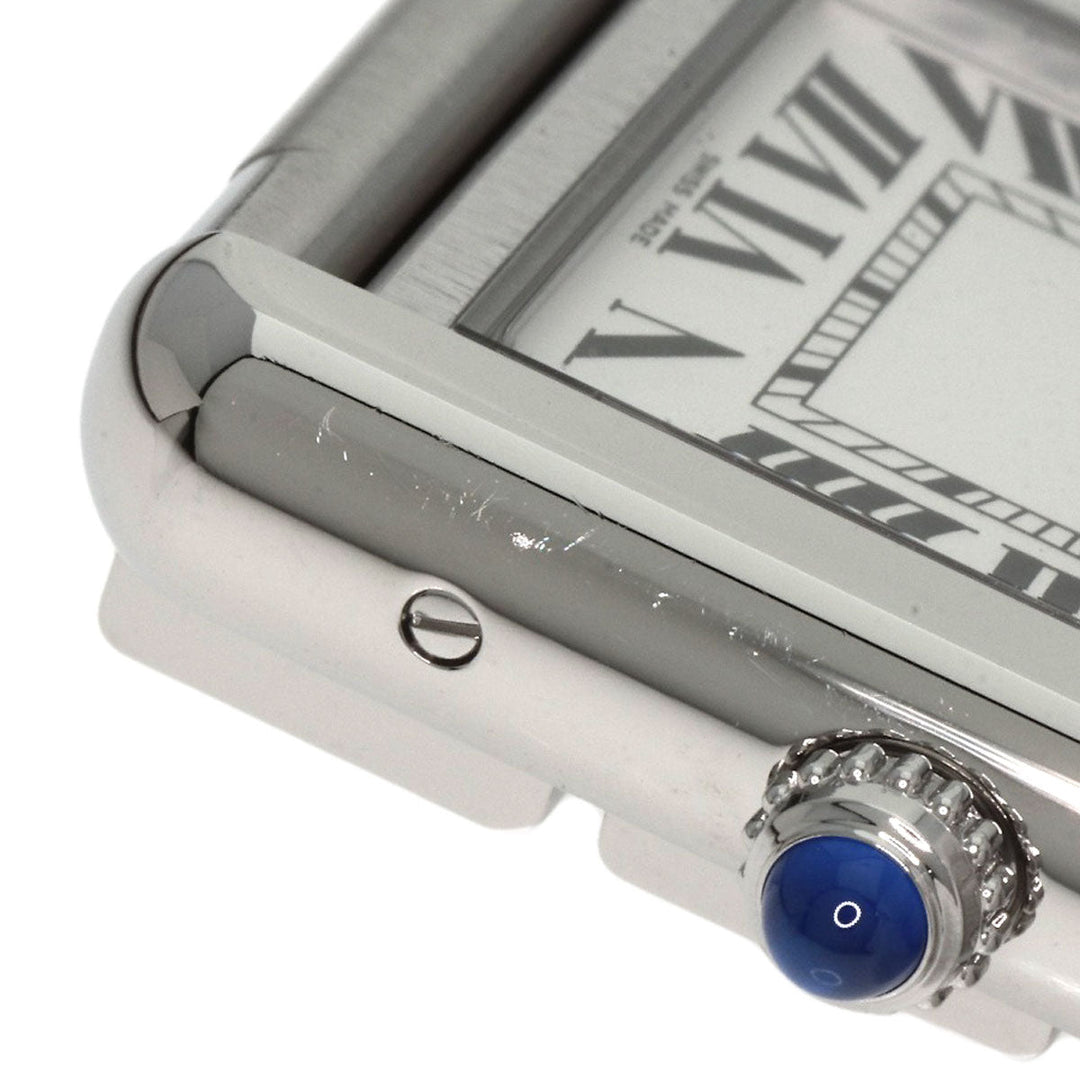 CARTIER Watches Quartz W5200013 Stainless Steel , Stainless Steel Silver Tank solo SM Silver dial Women Used Authentic