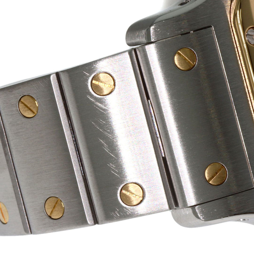 CARTIER Watches Quartz W20012C4 Stainless Steel , SSxK18YG gold Santosgalbe SM Ivory dial Women Used Authentic