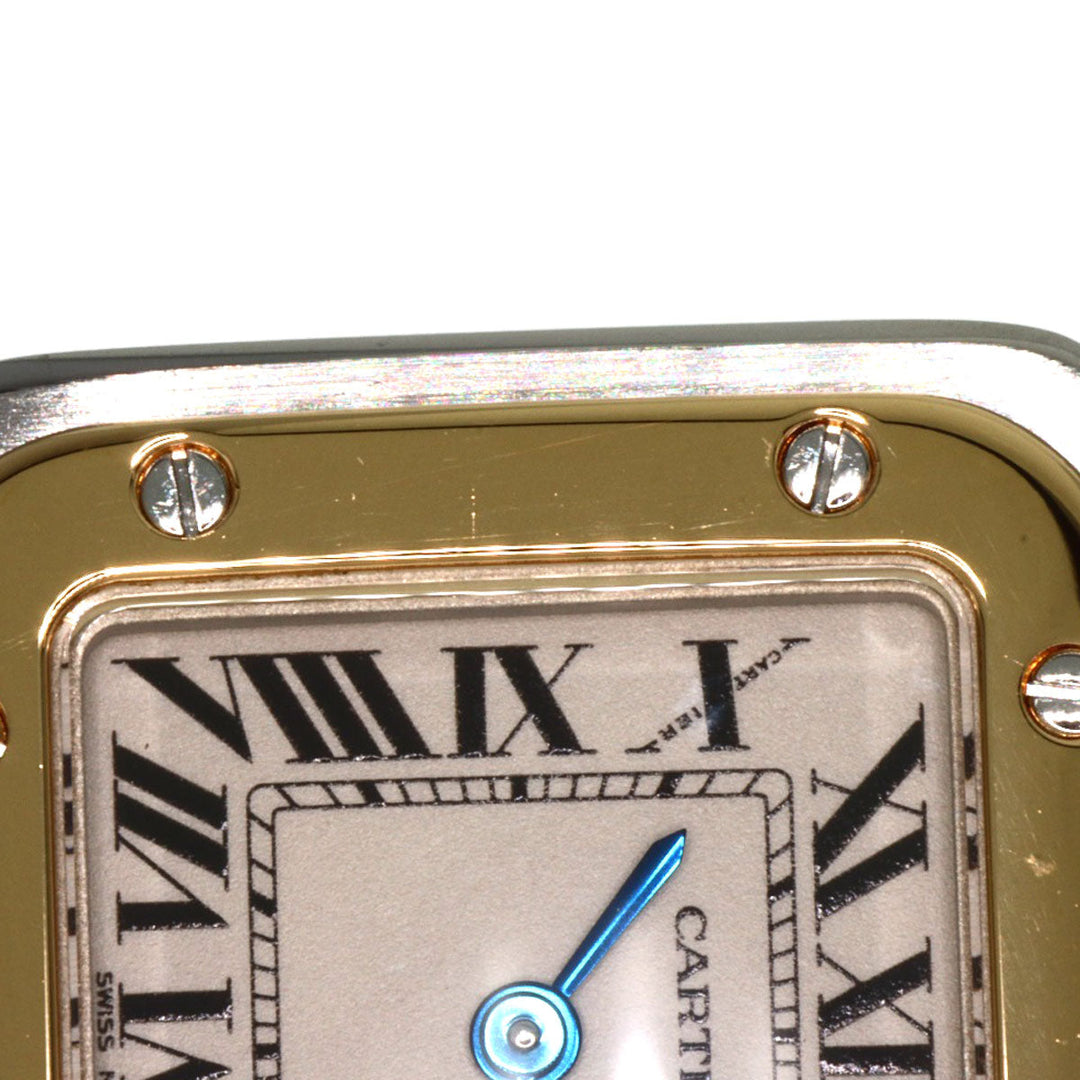 CARTIER Watches Quartz W20012C4 Stainless Steel , SSxK18YG gold Santosgalbe SM Ivory dial Women Used Authentic