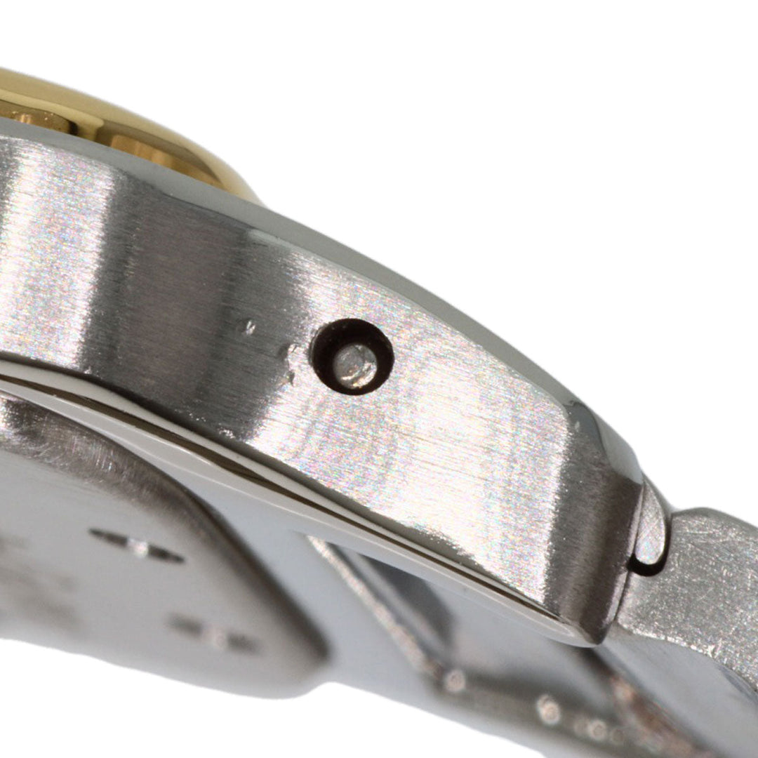 CARTIER Watches Quartz W20012C4 Stainless Steel , SSxK18YG gold Santos Galve SM Silver dial Women Used Authentic