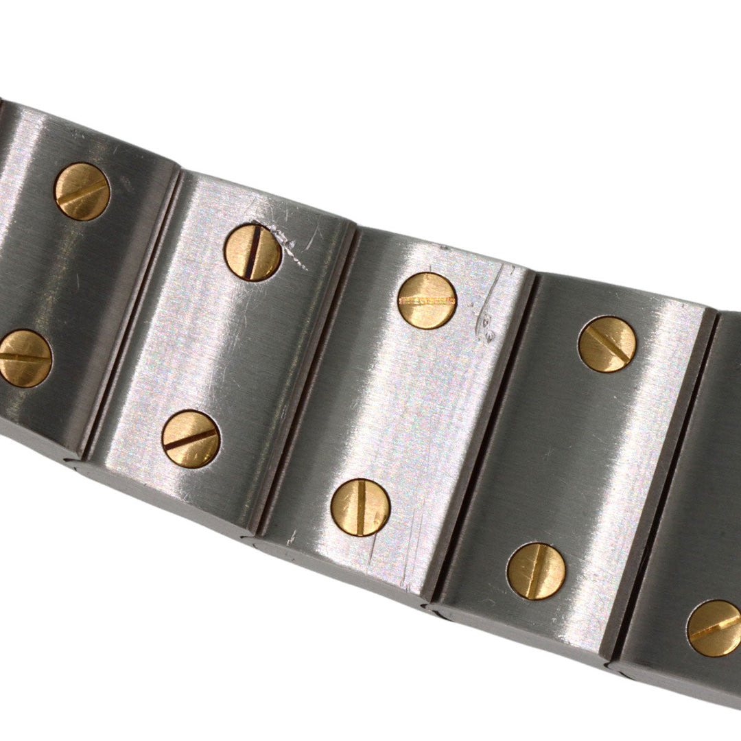 CARTIER Watches Quartz W20012C4 Stainless Steel , SSxK18YG gold Santos Galve SM Silver dial Women Used Authentic