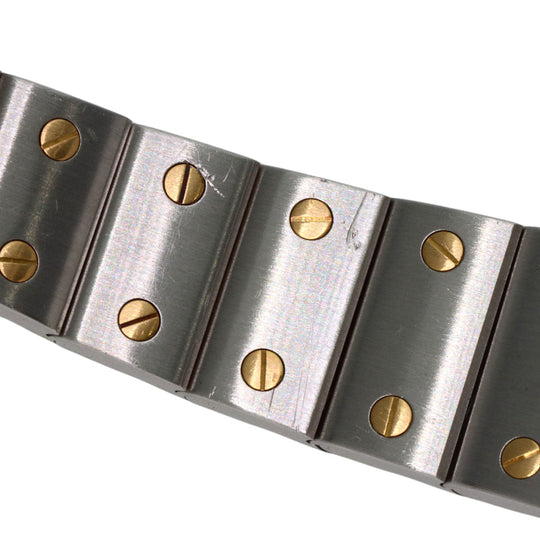 CARTIER Watches Quartz W20012C4 Stainless Steel , SSxK18YG gold Santos Galve SM Silver dial Women Used Authentic