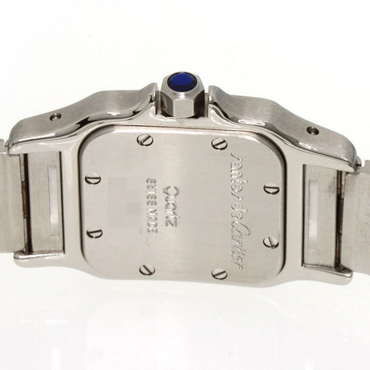 CARTIER Watches Quartz W20012C4 Stainless Steel , SSxK18YG gold Santos Galve SM Silver dial Women Used Authentic