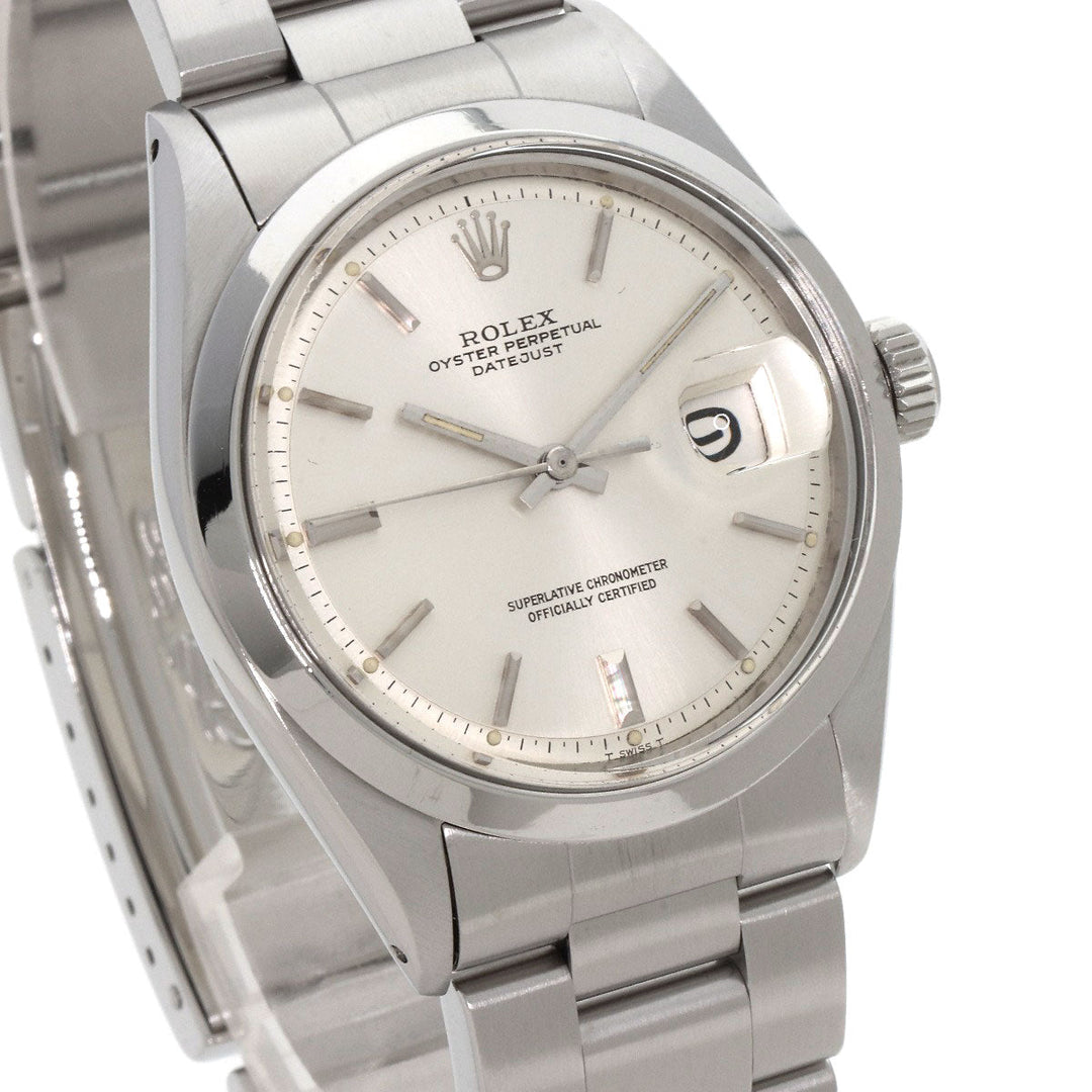 ROLEX Watches Mechanical Automatic 1600 Stainless Steel , Stainless Steel Silver Datejust 1969 Silver dial mens Used Authentic