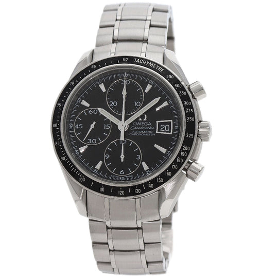 OMEGA Watches Mechanical Automatic 3210.50 Stainless Steel , Stainless Steel Silver Speedmaster Date black dial mens Used Authentic
