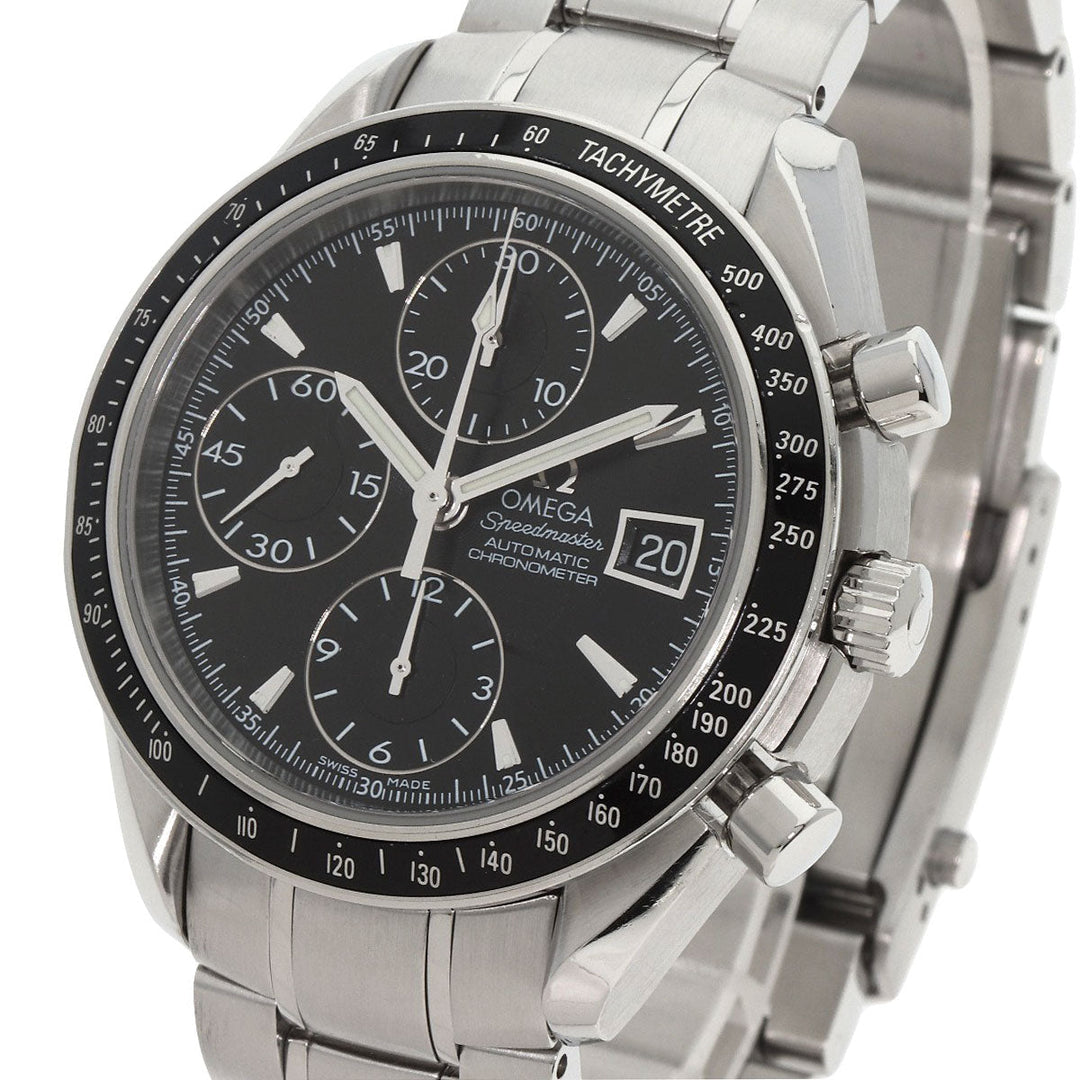 OMEGA Watches Mechanical Automatic 3210.50 Stainless Steel , Stainless Steel Silver Speedmaster Date black dial mens Used Authentic