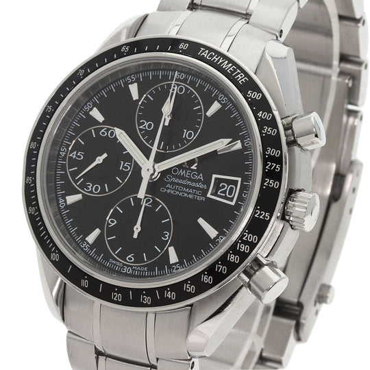 OMEGA Watches Mechanical Automatic 3210.50 Stainless Steel , Stainless Steel Silver Speedmaster Date black dial mens Used Authentic