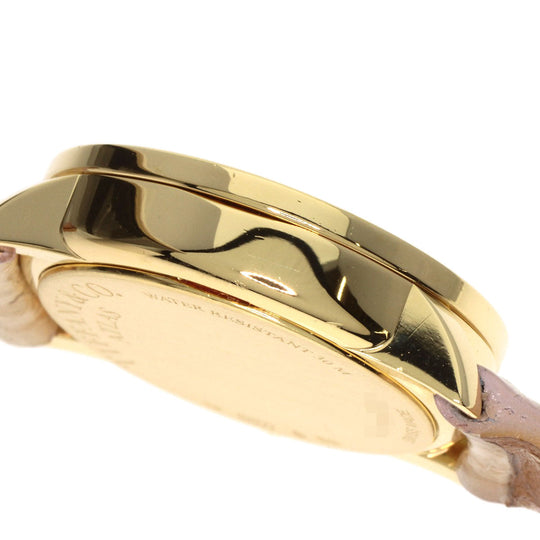 TIFFANY&Co. Watches Quartz Z1900.10.50E91A40B K18YG, leather gold Atlas Cocktail Round White shell dial Women Used Authentic