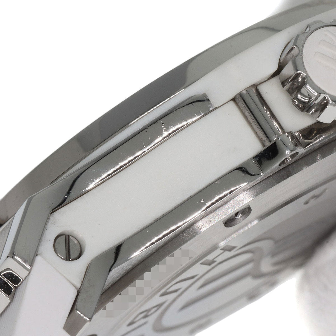 HUBLOT Watches Quartz 361.SE.6010.RW.1104 Stainless Steel, Rubber, Diamond Silver Big bang diamond White shell dial Boys Used Authentic