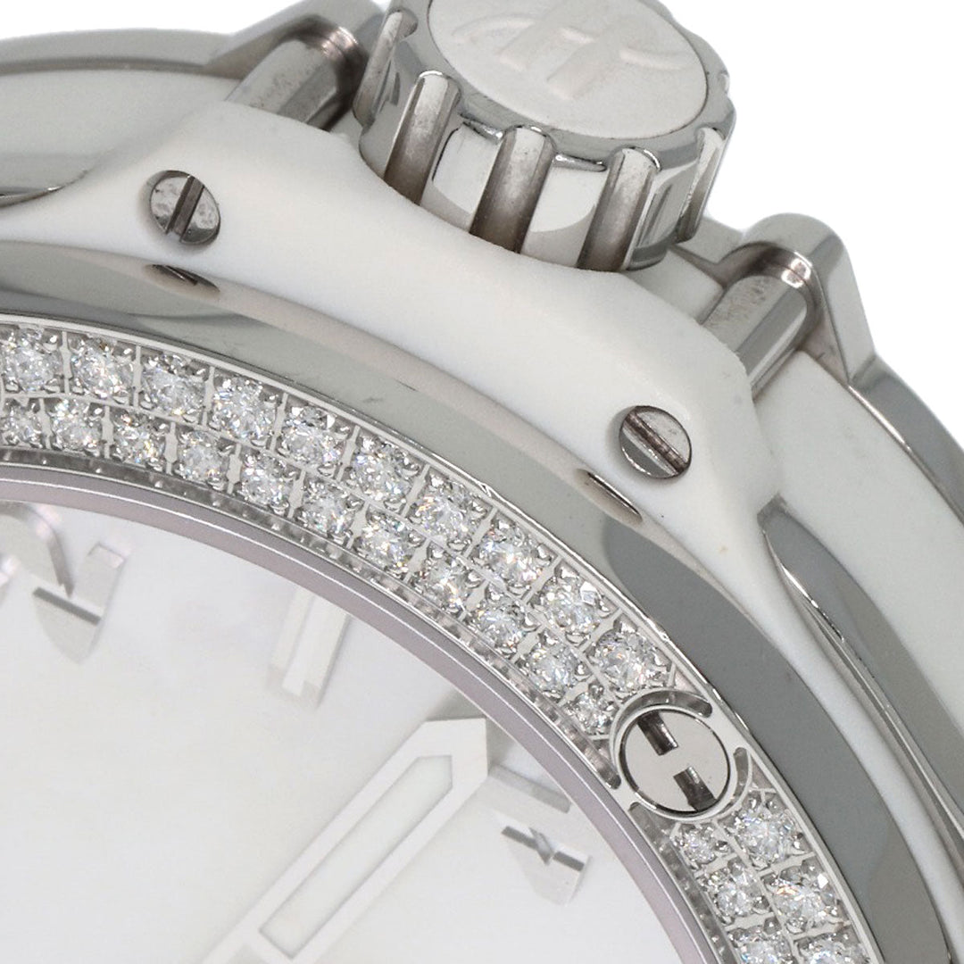 HUBLOT Watches Quartz 361.SE.6010.RW.1104 Stainless Steel, Rubber, Diamond Silver Big bang diamond White shell dial Boys Used Authentic