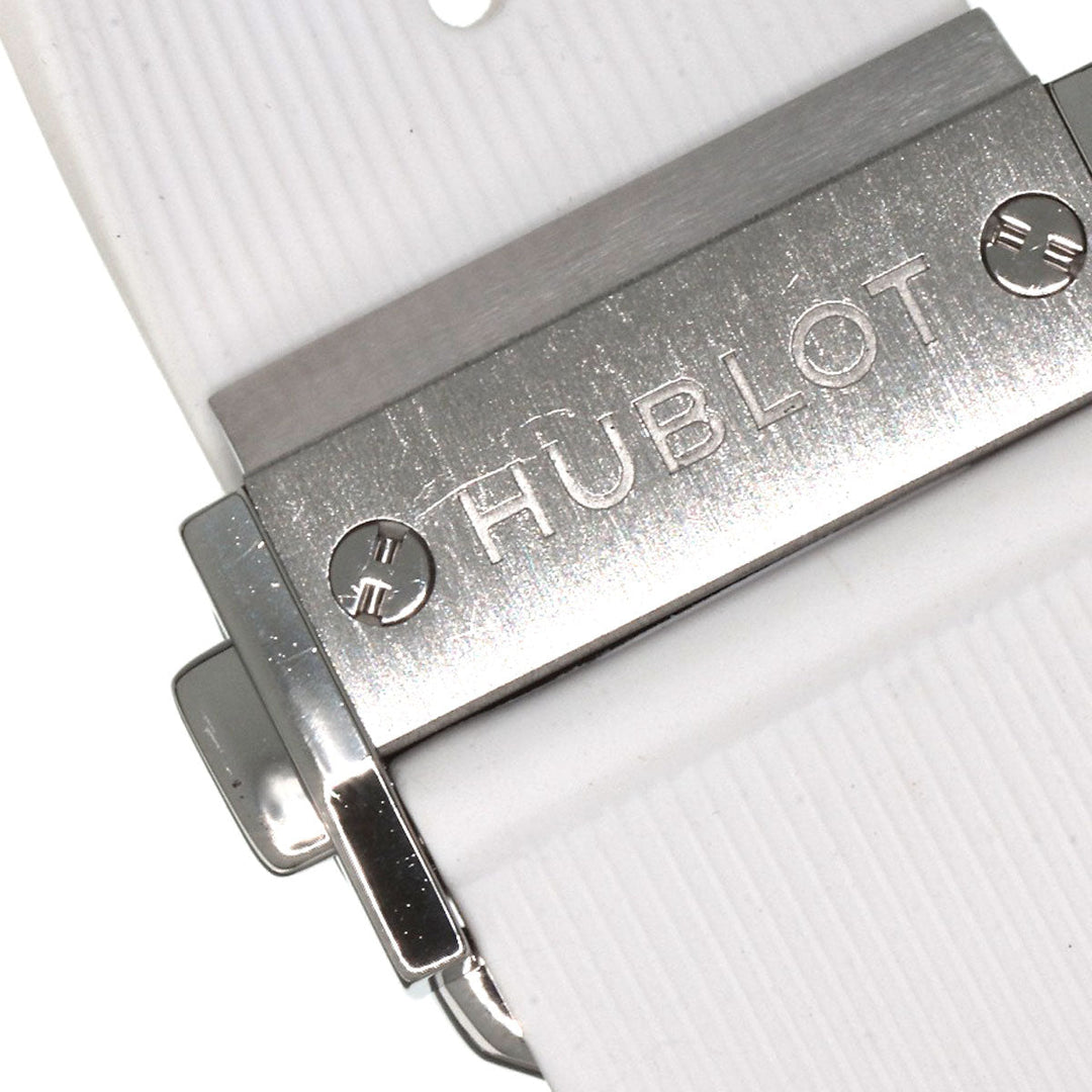HUBLOT Watches Quartz 361.SE.6010.RW.1104 Stainless Steel, Rubber, Diamond Silver Big bang diamond White shell dial Boys Used Authentic