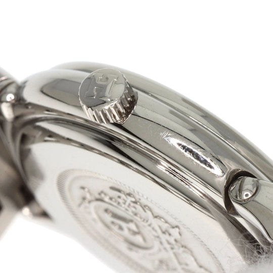 HERMES Watches Quartz PU2.210 Stainless Steel Silver Pullman white dial Women Used Authentic