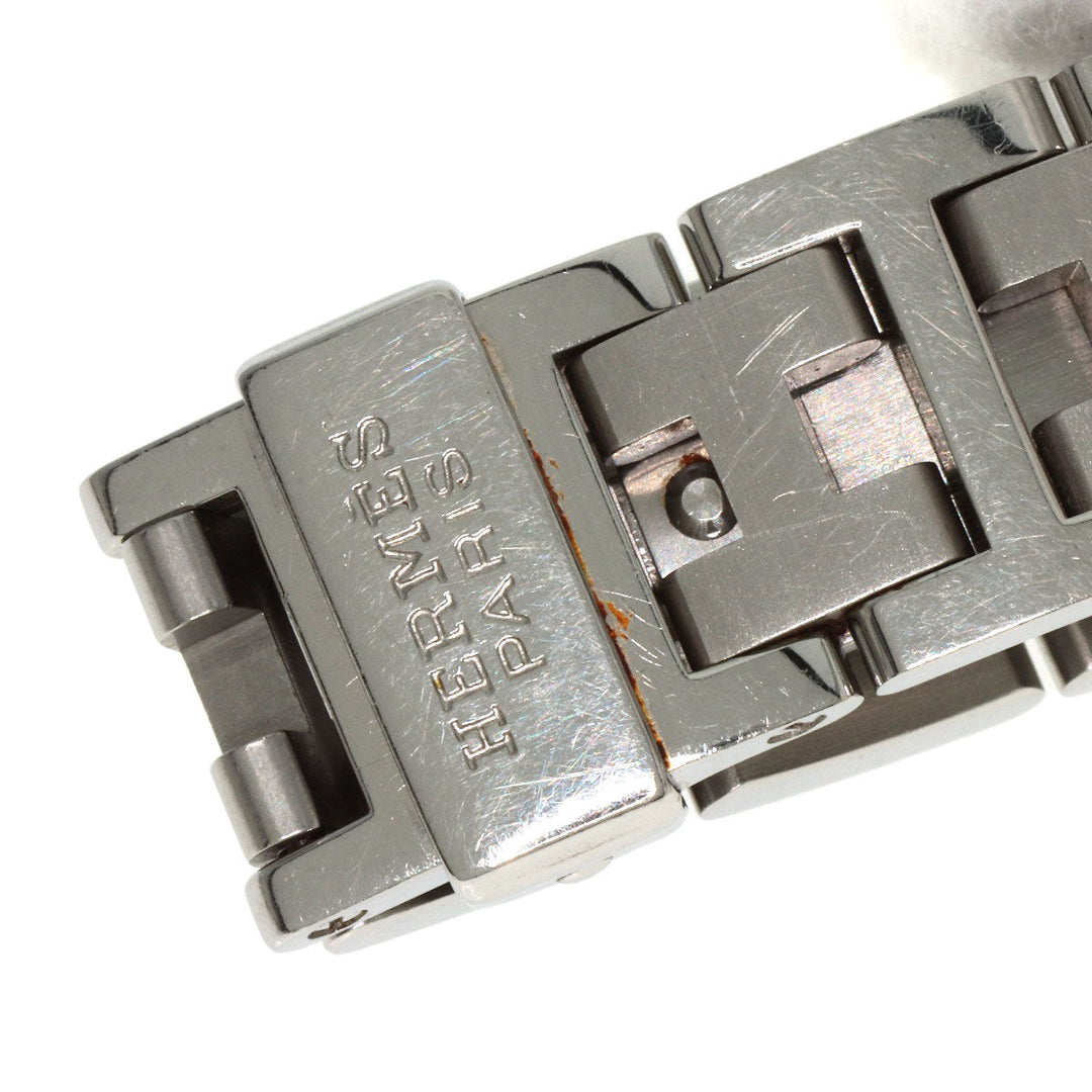 HERMES Watches Quartz PU2.210 Stainless Steel Silver Pullman white dial Women Used Authentic