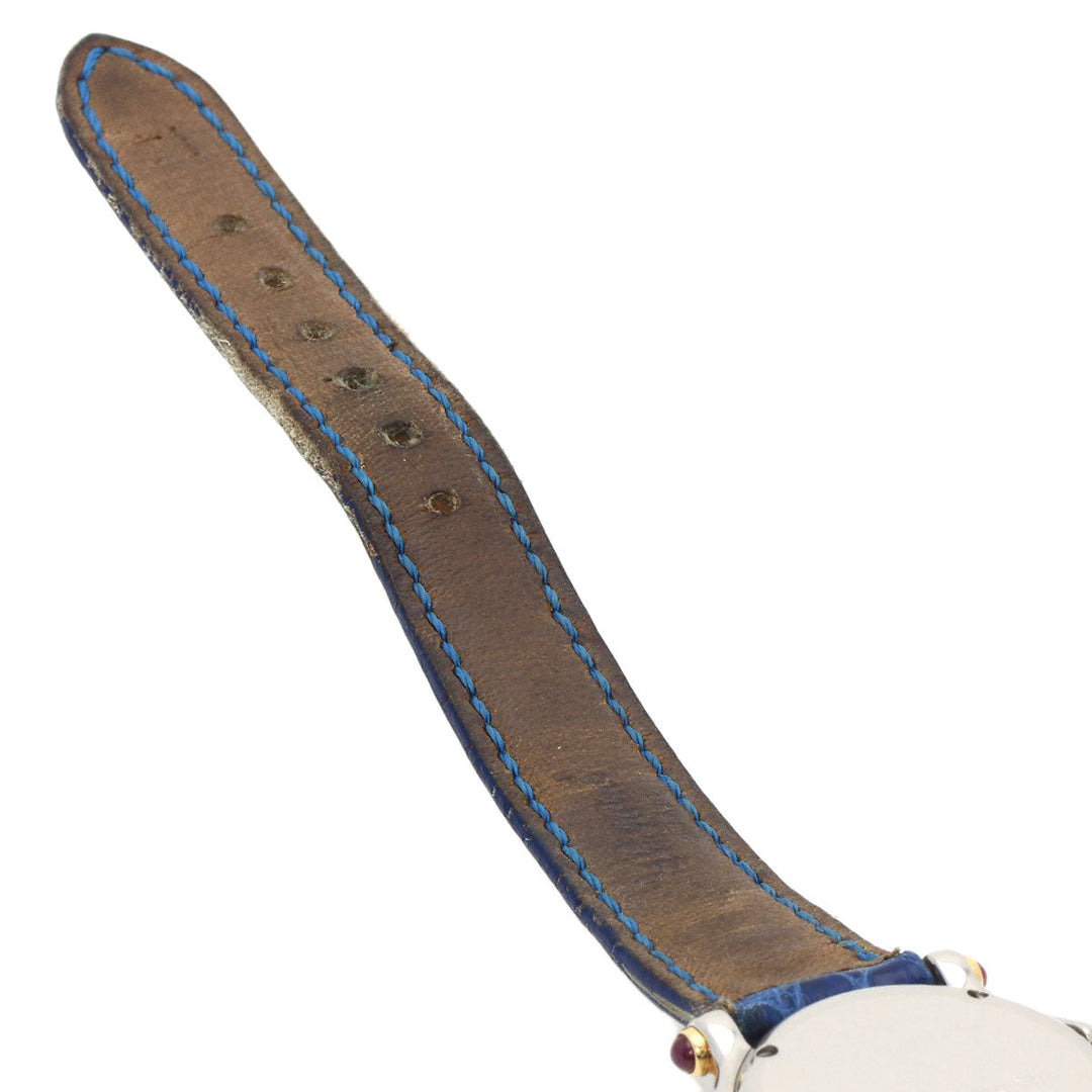 Chopard Watches Quartz 27/8246 Stainless Steel, Leather, K18YG gold Happy sports Ivory dial Women Used Authentic