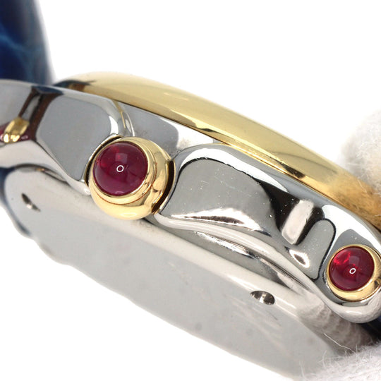 Chopard Watches Quartz 27/8246 Stainless Steel, Leather, K18YG gold Happy sports Ivory dial Women Used Authentic