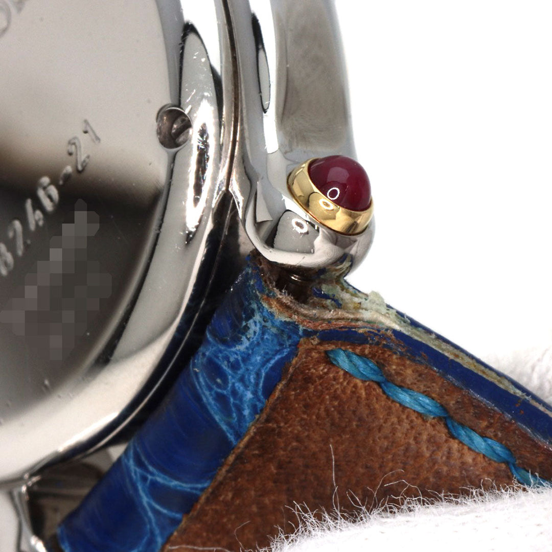 Chopard Watches Quartz 27/8246 Stainless Steel, Leather, K18YG gold Happy sports Ivory dial Women Used Authentic