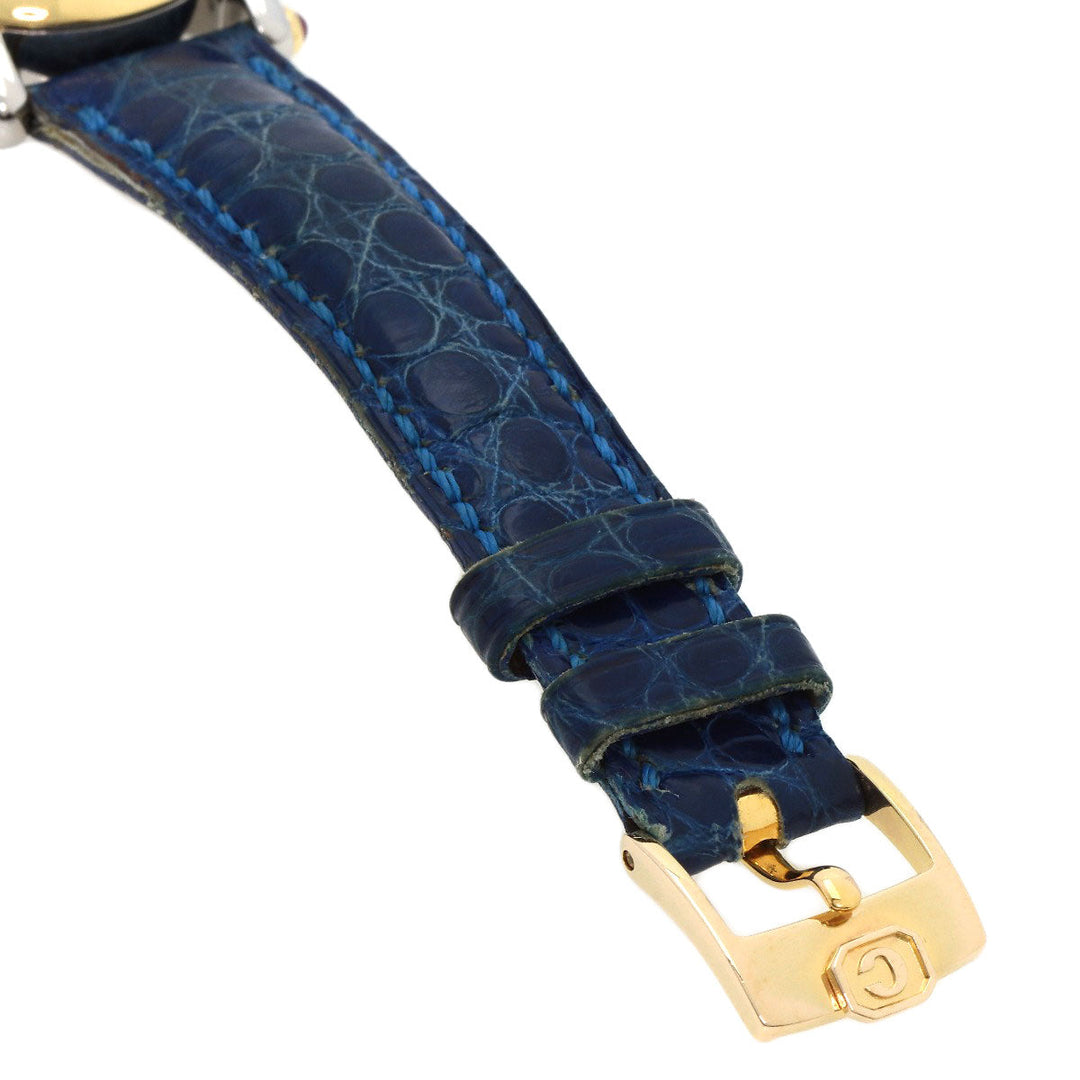 Chopard Watches Quartz 27/8246 Stainless Steel, Leather, K18YG gold Happy sports Ivory dial Women Used Authentic