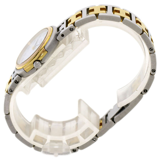 HERMES Watches Quartz Stainless Steel, Combination Silver Windsor white dial Women Used Authentic