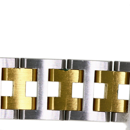 HERMES Watches Quartz Stainless Steel, Combination Silver Windsor white dial Women Used Authentic
