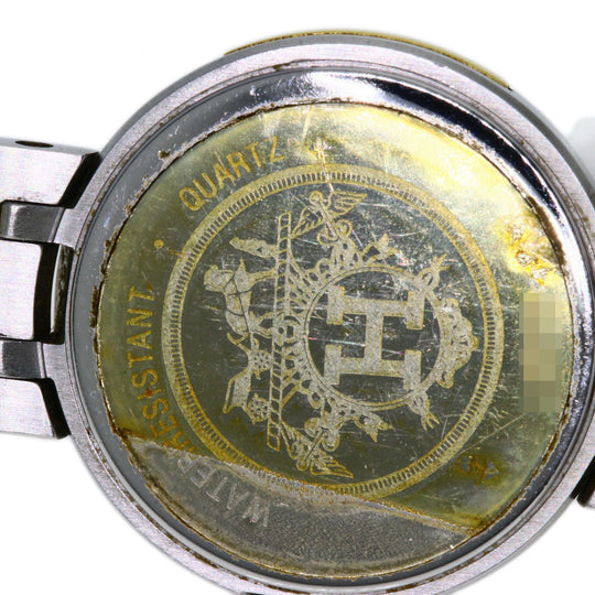 HERMES Watches Quartz Stainless Steel, Combination Silver Windsor white dial Women Used Authentic