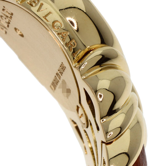 BVLGARI Watches Quartz BJ03 K18YG, leather Brown Antalya Bangle Ivory dial Women Used Authentic