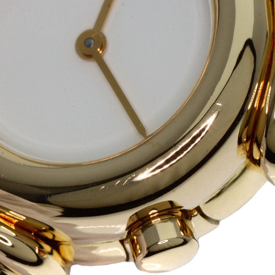 BVLGARI Watches Quartz BJ03 K18YG, leather Brown Antalya Bangle Ivory dial Women Used Authentic