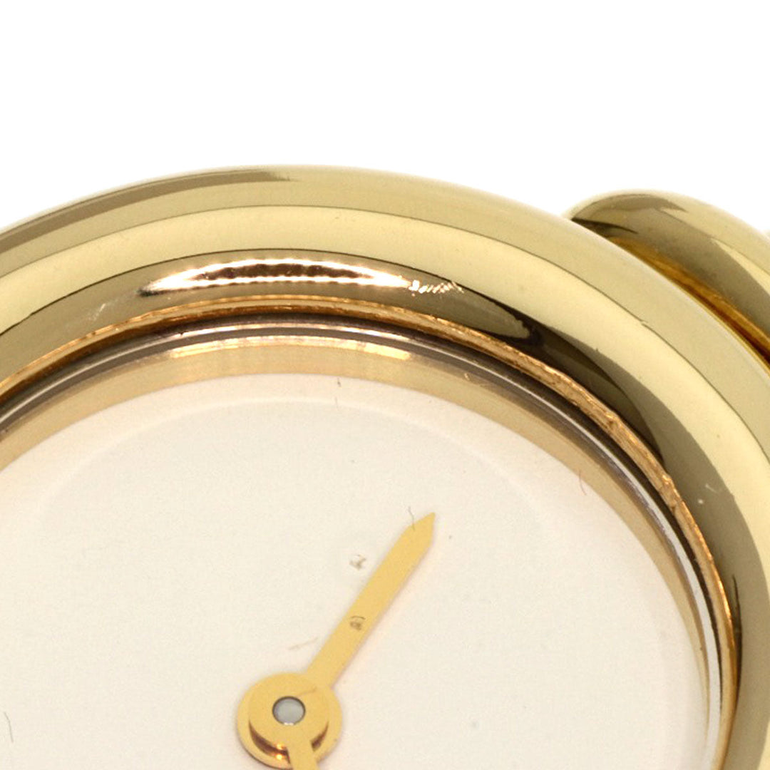 BVLGARI Watches Quartz BJ03 K18YG, leather Brown Antalya Bangle Ivory dial Women Used Authentic