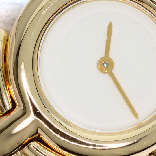 BVLGARI Watches Quartz BJ03 K18YG, leather Brown Antalya Bangle Ivory dial Women Used Authentic