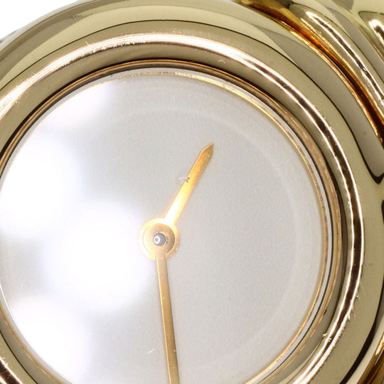 BVLGARI Watches Quartz BJ03 K18YG, leather Brown Antalya Bangle Ivory dial Women Used Authentic