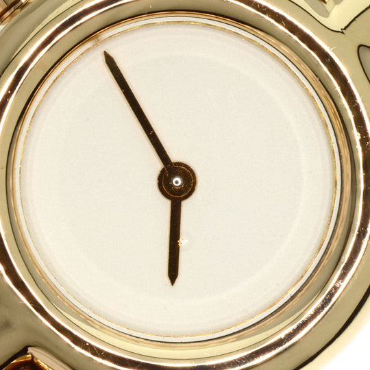 BVLGARI Watches Quartz BJ03 K18YG, leather Brown Antalya Bangle Ivory dial Women Used Authentic