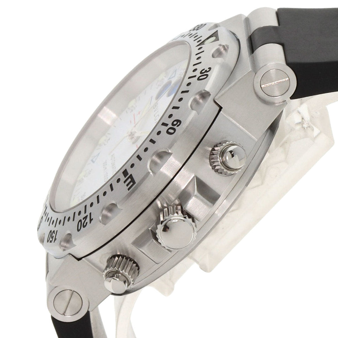 BVLGARI Watches Mechanical Automatic SD40SRE Stainless Steel, Rubber Silver Diagono Scuba Regatta white dial mens Used Authentic