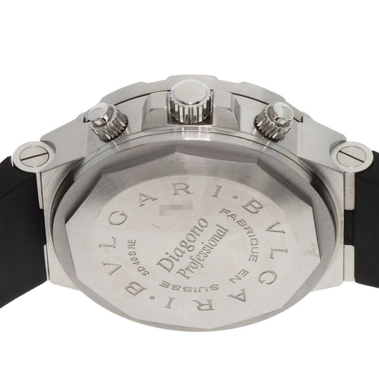 BVLGARI Watches Mechanical Automatic SD40SRE Stainless Steel, Rubber Silver Diagono Scuba Regatta white dial mens Used Authentic
