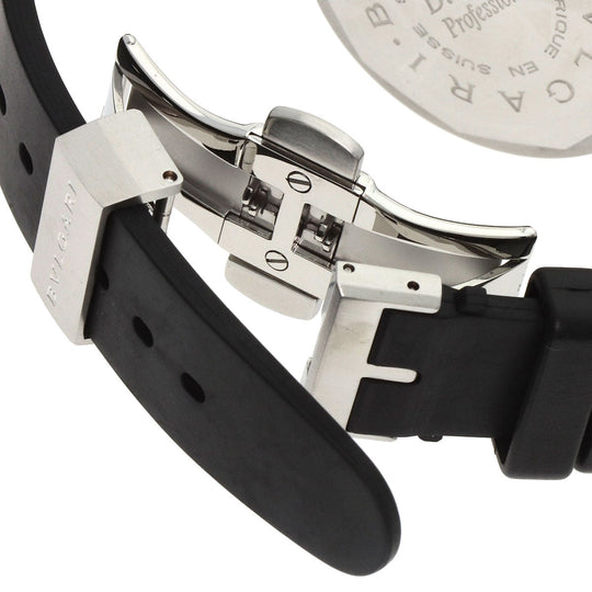 BVLGARI Watches Mechanical Automatic SD40SRE Stainless Steel, Rubber Silver Diagono Scuba Regatta white dial mens Used Authentic