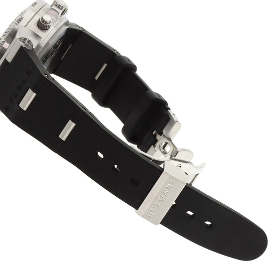 BVLGARI Watches Mechanical Automatic SD40SRE Stainless Steel, Rubber Silver Diagono Scuba Regatta white dial mens Used Authentic