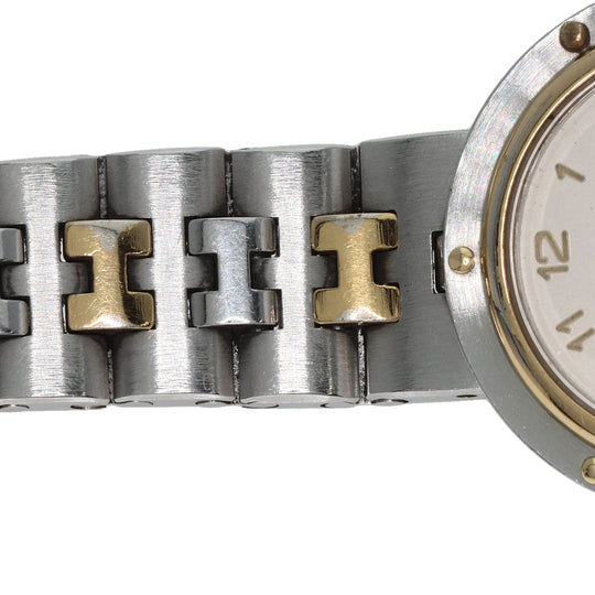 HERMES Watches Quartz Stainless Steel , SSxGP gold Olympia Ivory dial Women Used Authentic