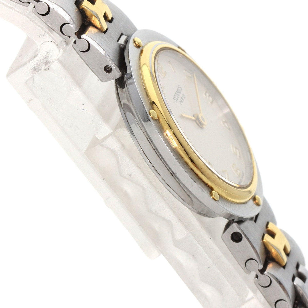 HERMES Watches Quartz Stainless Steel , SSxGP gold Olympia Ivory dial Women Used Authentic