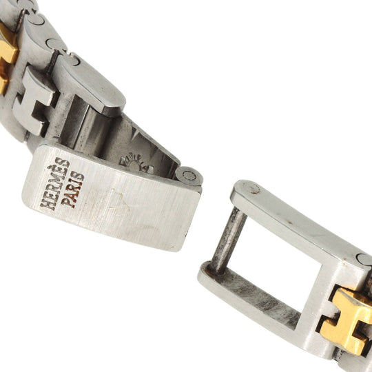 HERMES Watches Quartz Stainless Steel , SSxGP gold Olympia Ivory dial Women Used Authentic