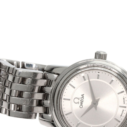 OMEGA Watches Quartz 4570.31 Stainless Steel , Stainless Steel Silver De Ville Prestige Silver dial Women Used Authentic
